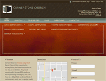 Tablet Screenshot of cornerstoneofalexandria.com